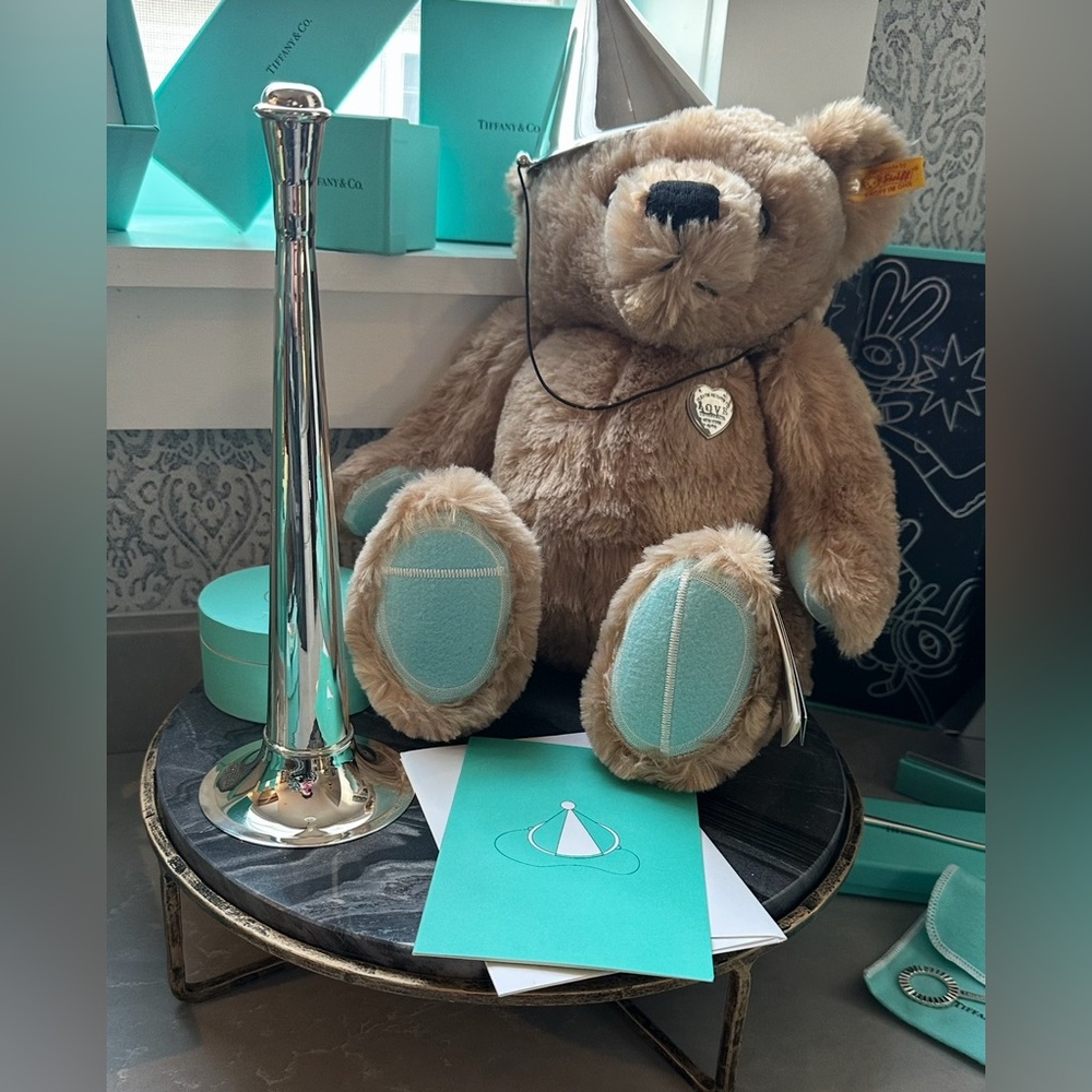 TIFFANY & CO ULTRA RARE Y2K RELEASE STERLING SILVER CELEBRATION HORN MINT CONDIT - Picture 7 of 13